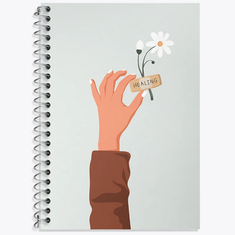 دفتر زبان 50 برگ خندالو مدل سه خط طرح دخترانه کد N2563