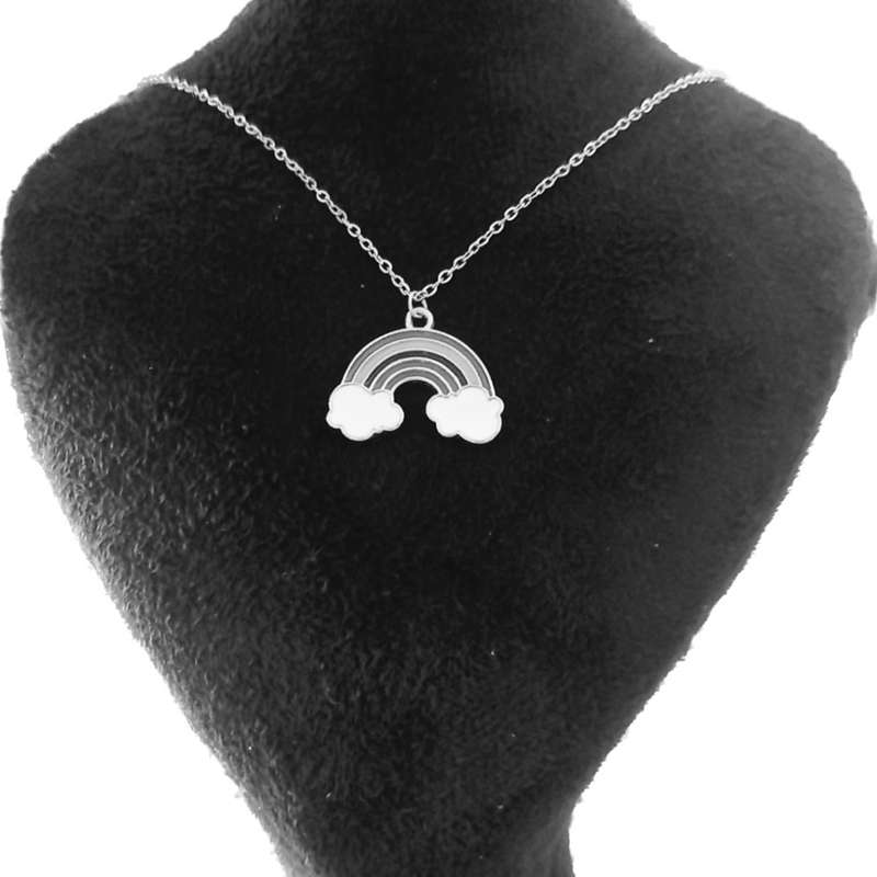 گردنبند دخترانه مدل ابر رنگین گردنبند دخترانه مدل ابر رنگین