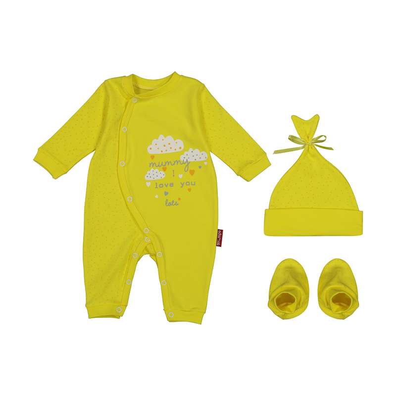 ست 3 تکه لباس نوزادی آدمک مدل 2171191-19