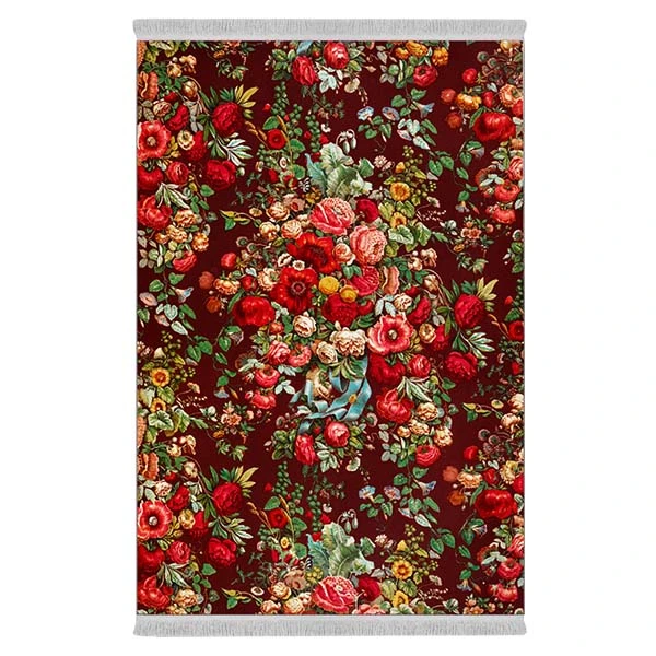 فرش پارچه‌ای دفه مدل فرشینه طرح مدرن کد 8084