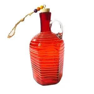 بطری شیشه ای مدل شش گوش کد H156