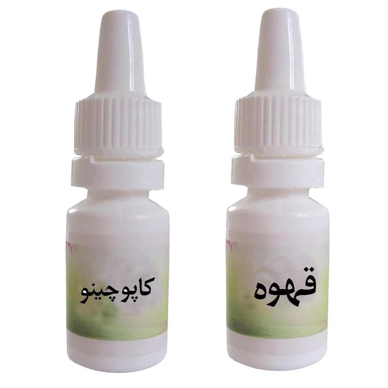 اسانس شمع مدل كاپوچينو و قهوه حجم 10 ميلي ليتر بسته 2 عددي