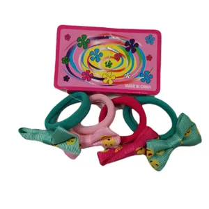 کش مو دخترانه مدل کوچک پاپیون دار بسته 4 عددی