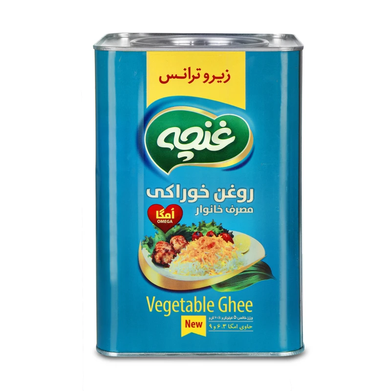 روغن گیاهی جامد غنچه - 5 کیلوگرم