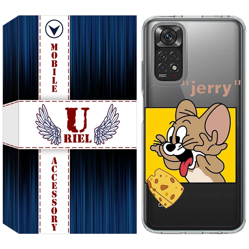 کاور یوریل مدل Clear کد 11 طرح جری مناسب برای گوشی موبایل شیائومی Redmi Note 11 4G / Redmi Note 11S