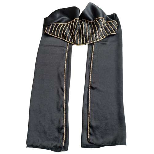 شال زنانه مدل ساتن پتینه مجلسی نگین دوزی شده 