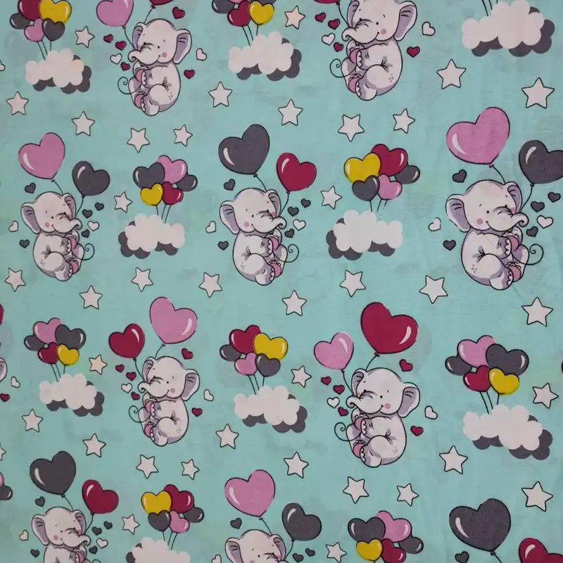 پارچه ملحفه مدل کودک طرح الفنت کد C