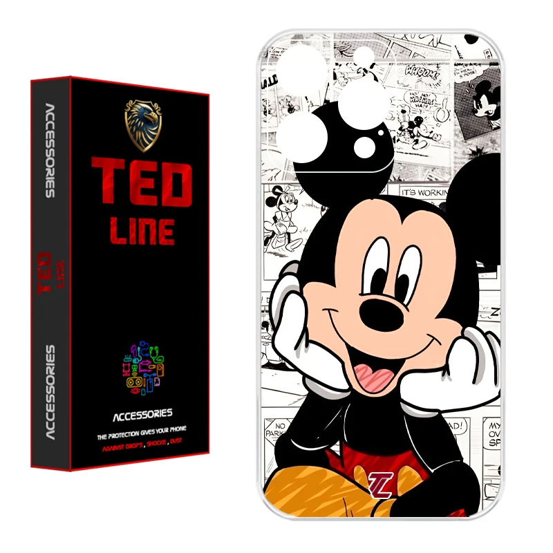 کاور تدلاین طرح میکی موس کد 1151 مناسب برای گوشی موبایل اپل Iphone 16 Pro
