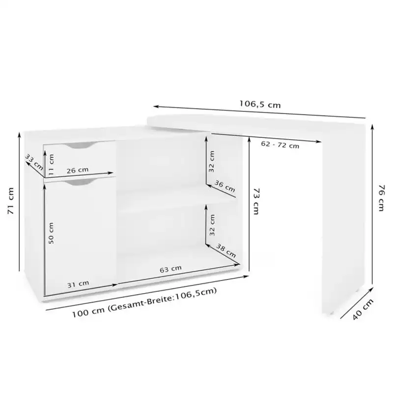 میز تحریر هیراد مدل T134