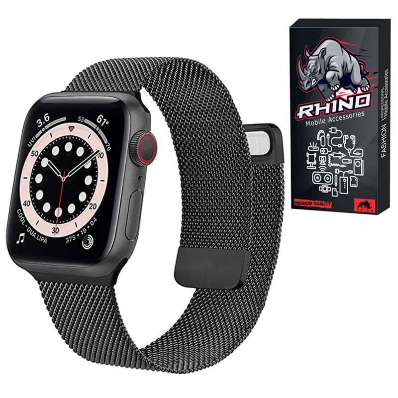 بند راینو مدل R-Milanese مناسب برای اپل واچ سری Watch SE 44mm