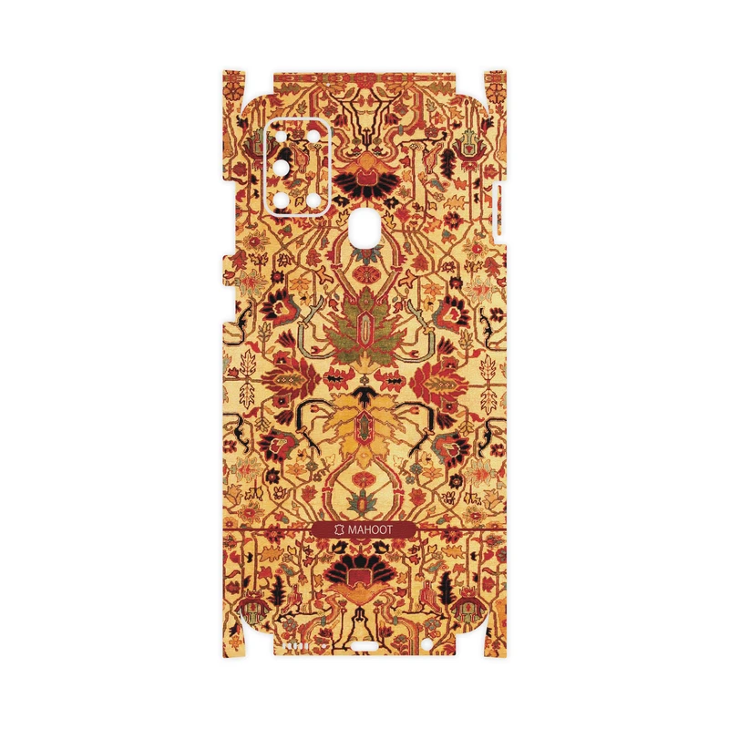 برچسب پوششی ماهوت مدل Persian-Carpet-Yellow-FullSkin مناسب برای گوشی موبایل سامسونگ Galaxy A21s