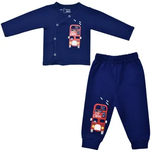 ست شومیز و شلوار نوزادی اسپیکو مدل اتوبوس کد 2