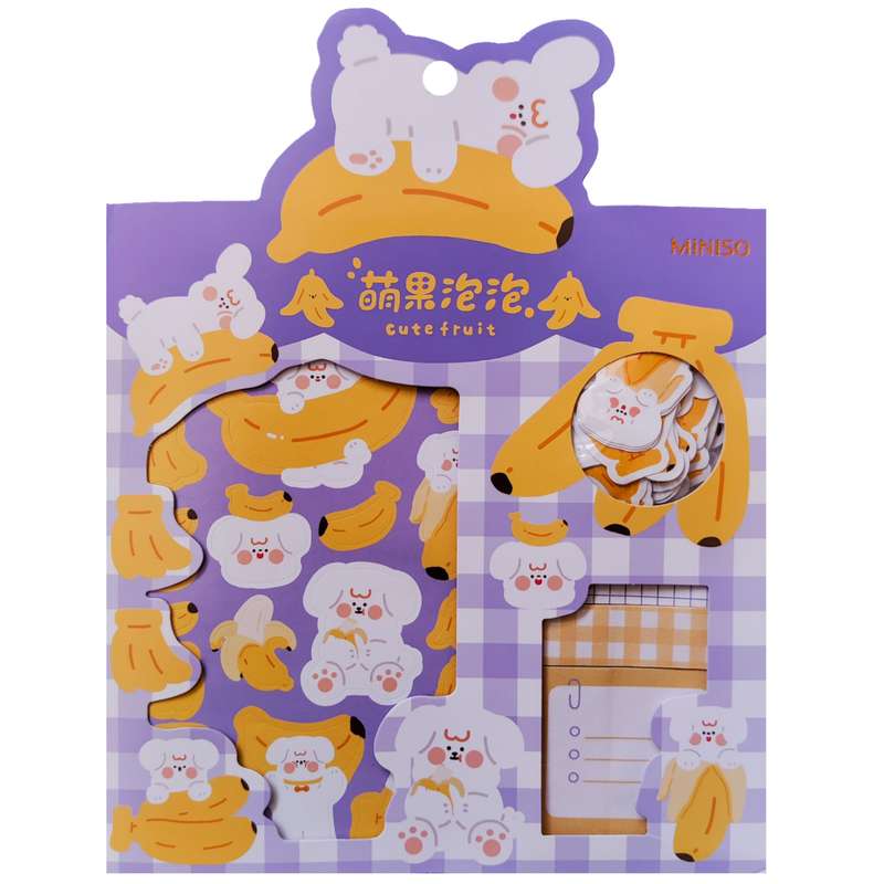 برچسب مینیسو مدل Cute Fruit کد 55432 به همراه کاغذ یادداشت مجموعه 55 عددی برچسب مینیسو مدل Cute Fruit کد 55432 به همراه کاغذ یادداشت مجموعه 55 عددی