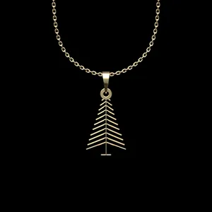 گردنبند طلا 18 عیار زنانه مدوپد مدل درخت کد L2-1-1030