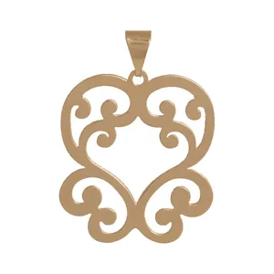 آویز گردنبند طلا 18 عیار زنانه مدل قلب  P1059
