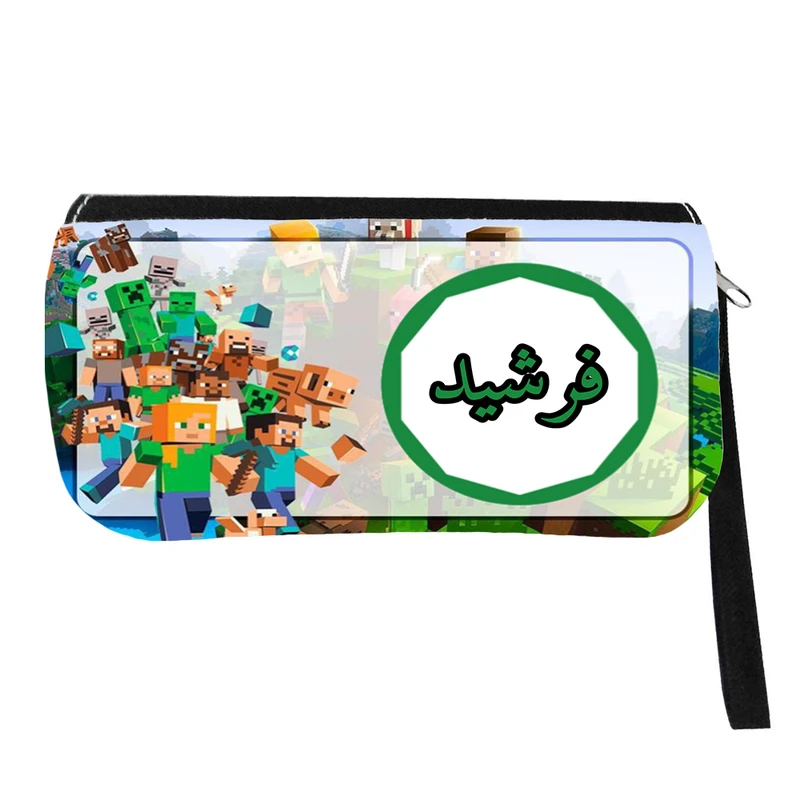 جامدادی مدل اسم شخصی طرح ماینکرافت اسم فرشید کد 0638