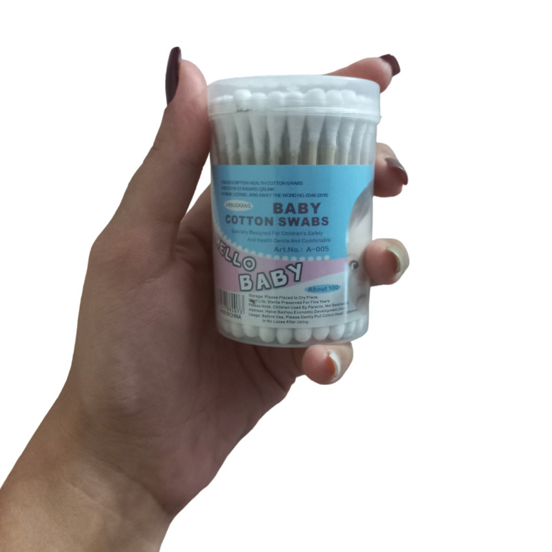 گوش پاک کن کودک هلو بیبی مدل Normal بسته 100 عددی