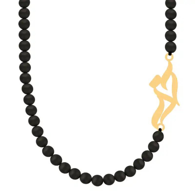 گردنبند طلا 18 عیار زنانه کرابو طرح آذر مدل Kr71886