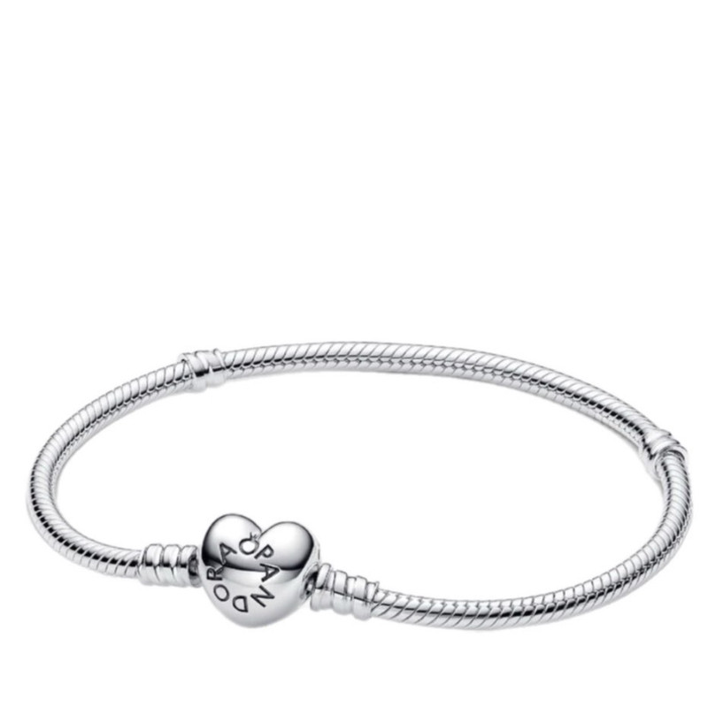 دستبند زنجیری نقره زنانه پاندورا مدل قلب نرم ۵۹۰۶ دستبند زنجیری نقره زنانه پاندورا مدل قلب نرم ۵۹۰۶
