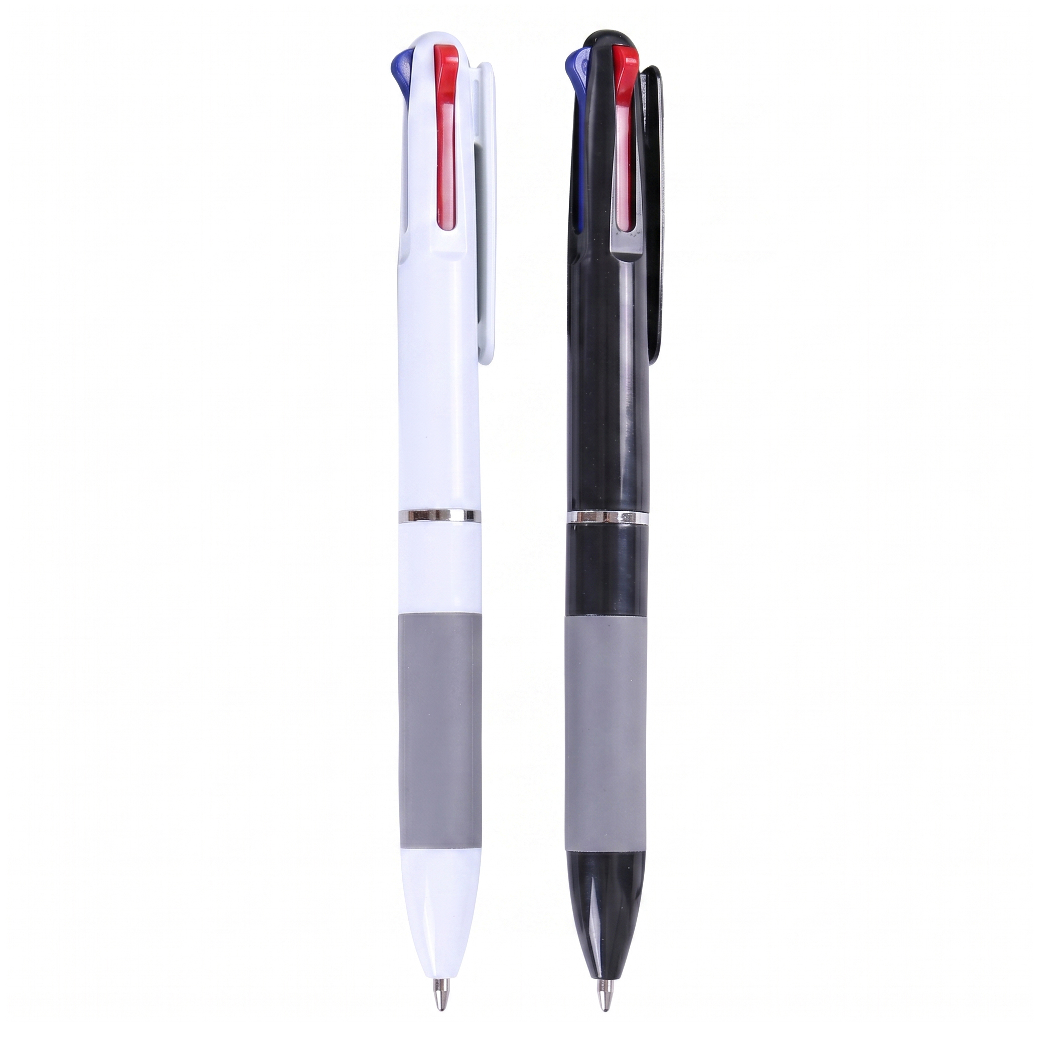 خودکار 0.5 میلی متری مدل سه رنگ گریپ دار کد 3Colors بسته 2 عددی