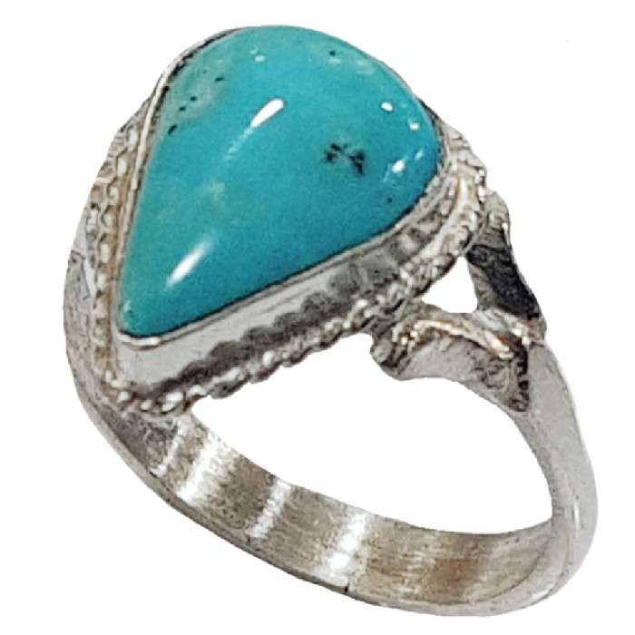 انگشتر نقره زنانه مدل اشک کد P900