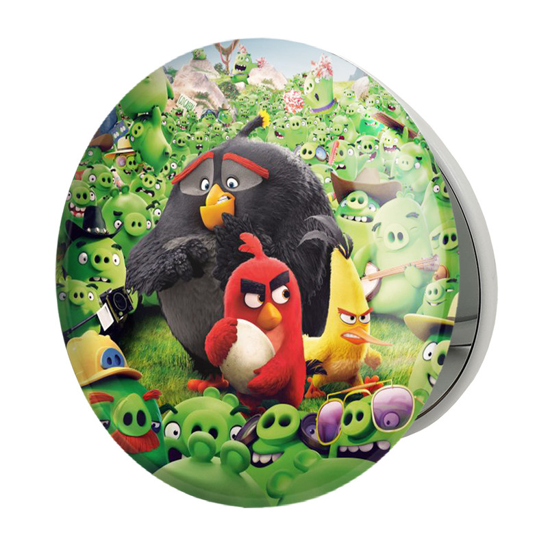 آینه جیبی خندالو طرح پرندگان خشمگین Angry Birds مدل تاشو کد 13865 