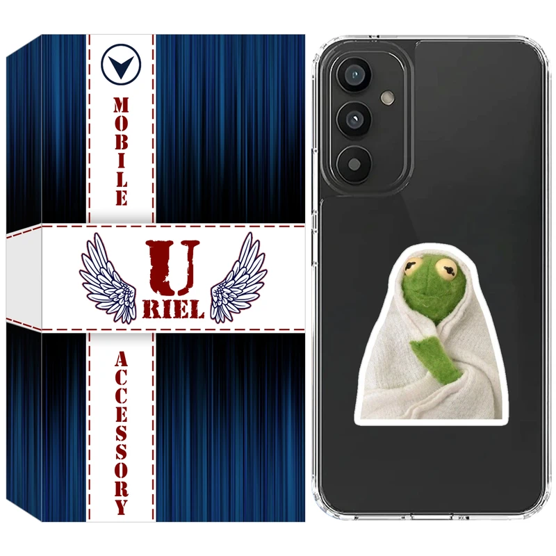 کاور یوریل مدل Clear کد 82 طرح قورباغه مناسب برای گوشی موبایل سامسونگ Galaxy A34