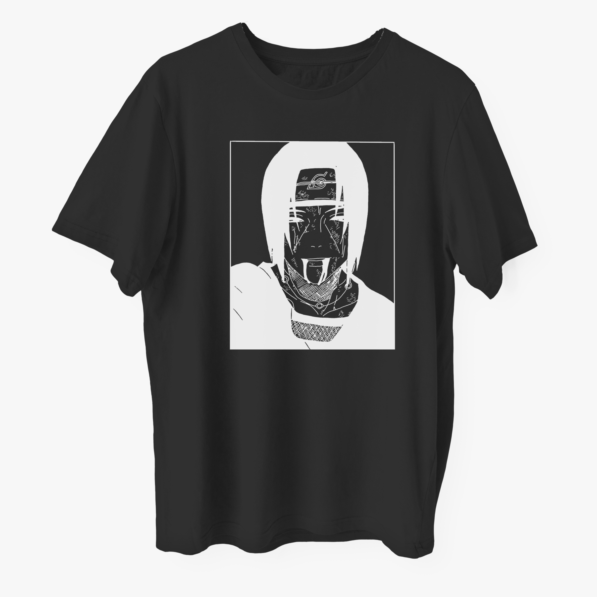 تی شرت آستین کوتاه مردانه مدل انیمه ای ناراتو شخصیت ایتاچی z063