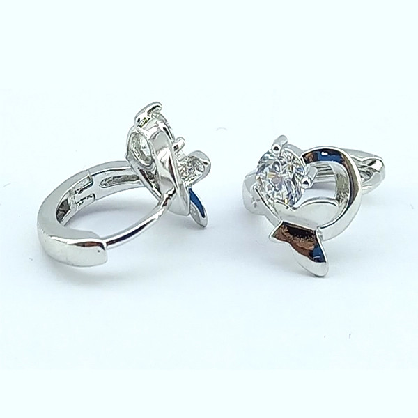 گوشواره دخترانه ژوپینگ مدل نگین کد 0372