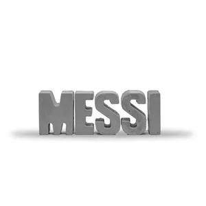 مجسمه طرح حروف بتنی مدل MESSI مجموعه 5 عددی
