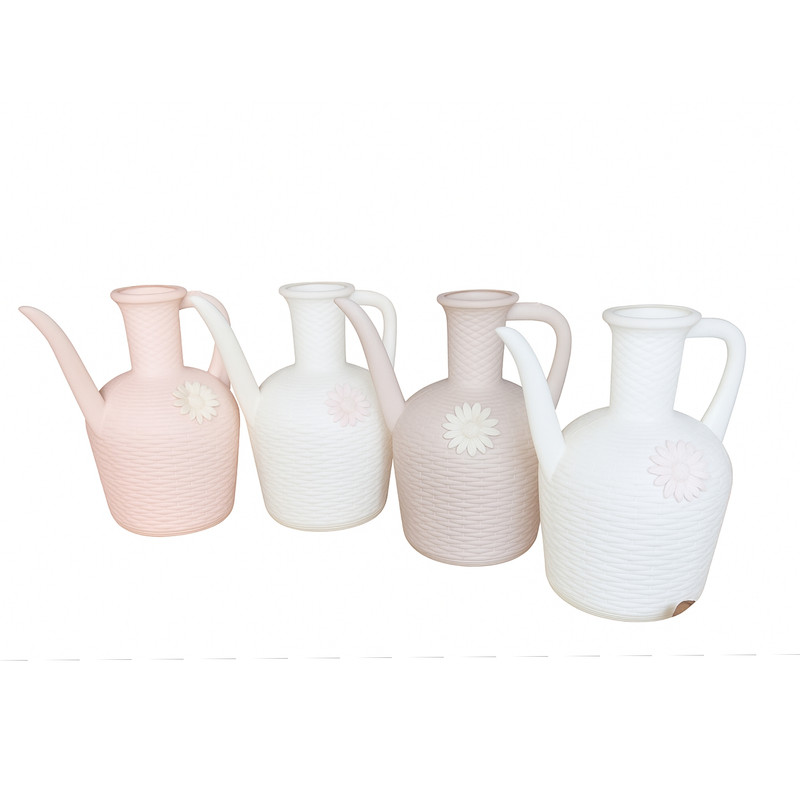 آفتابه مدل گل طرح پاستیلی بدون در