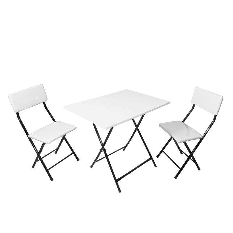 میز و صندلی سفری تاشو 2 نفره میزیمو کد 10103 مجموعه 3 عددی