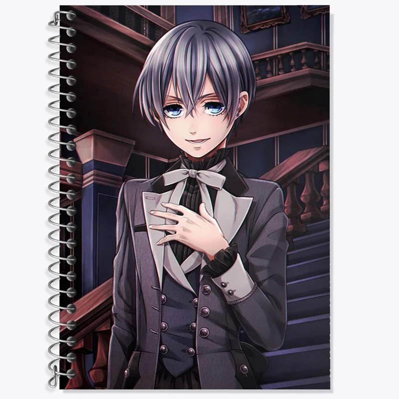 دفتر لغت 50 برگ خندالو مدل شیل انیمه خادم سیاه Black Butler کد 16320