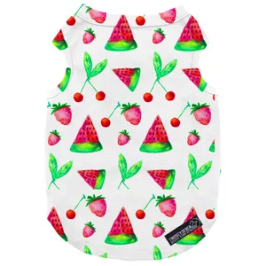 لباس سگ و گربه 27 طرح Watermelon and Strawberry کد MH685 سایز S