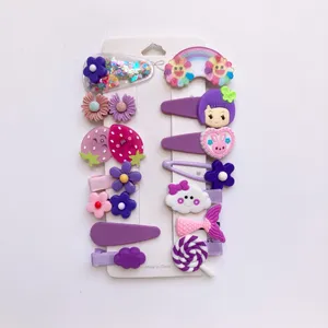 ست گیره مو دخترانه مدل M02 بسته  14 عددی