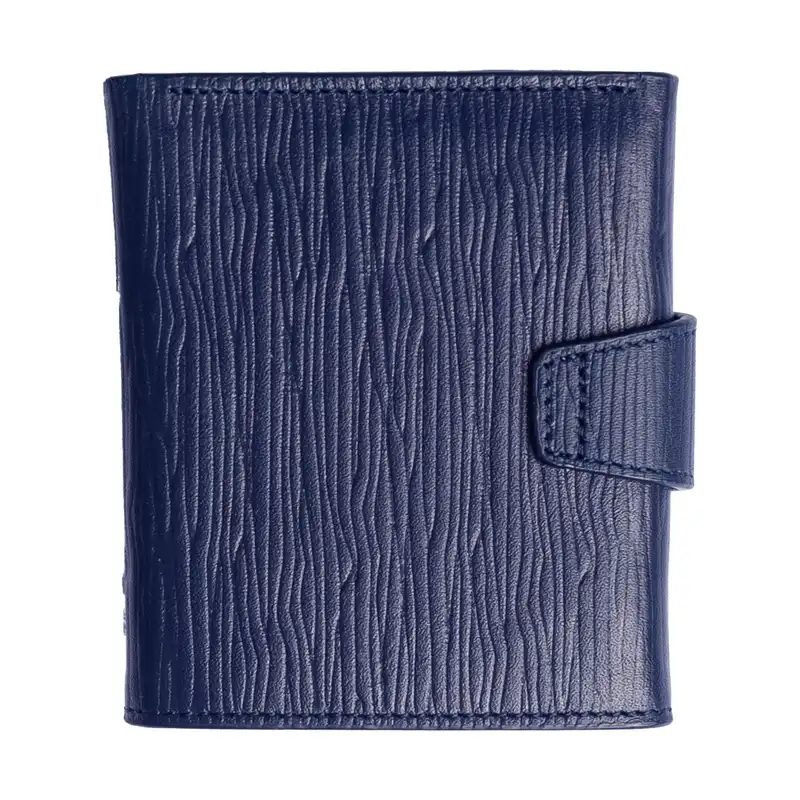 کیف پول اوال مدل W1 طرح درختی رنگ سرمه ای