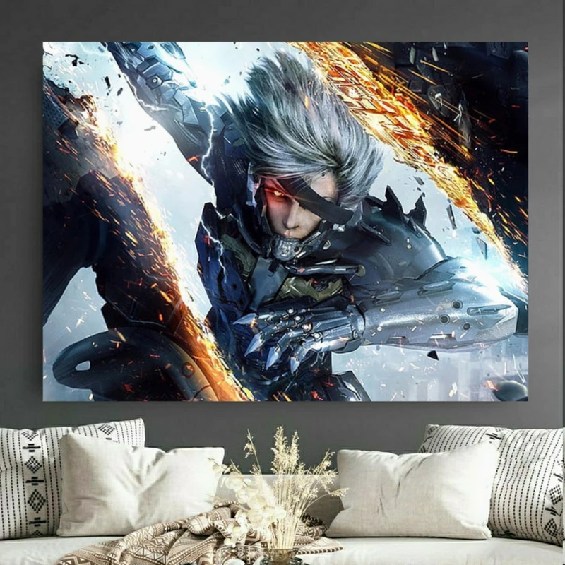پوستر طرح شخصیت گیم مدل metal gear rising کد FP105984