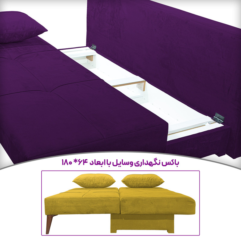 مبل تختخوابشو 3 نفره مدل کمجا کد 7007