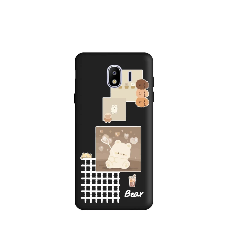 کاور قاب گوشی طرح قاب عکس خرس دخترونه کد k674 مناسب برای گوشی موبایل سامسونگ Galaxy J4