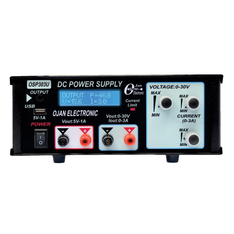 منبع تغذیه الکتریکی 30 ولت 3 آمپر اوژن الکترونیک مدل OSP-303U