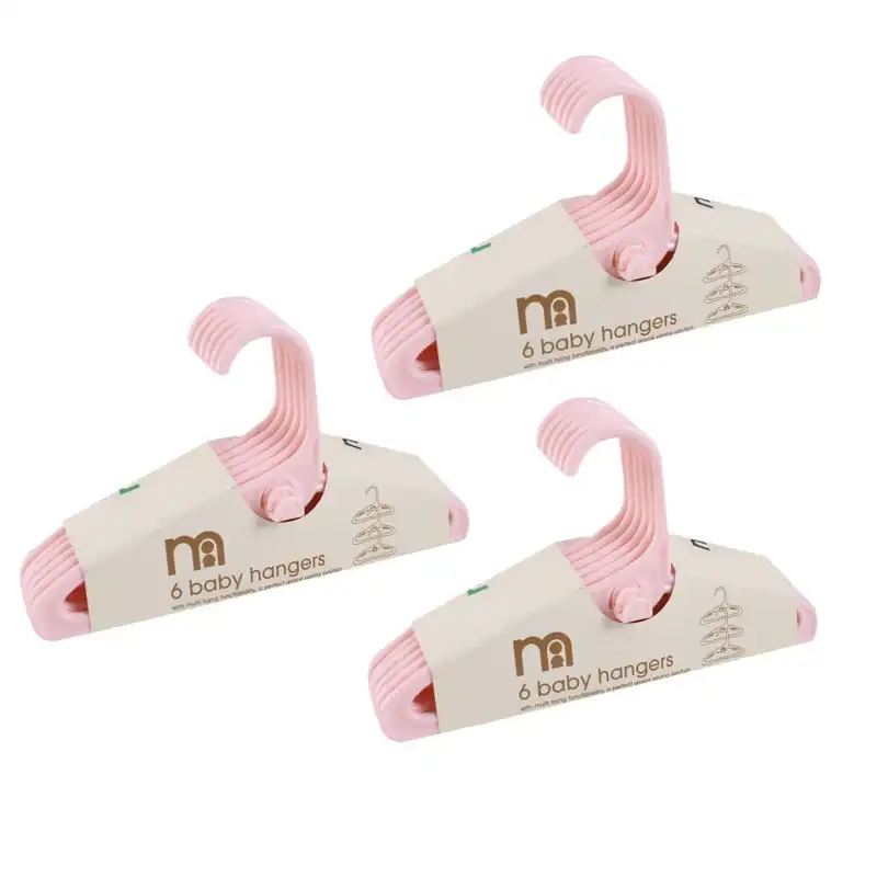 چوب لباسی نوزادی مادرکر مدل G-100203 بسته 18 عددی