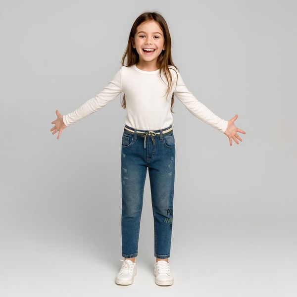 شلوار جین دخترانه تیپ تاپ مدل ‏32092B21