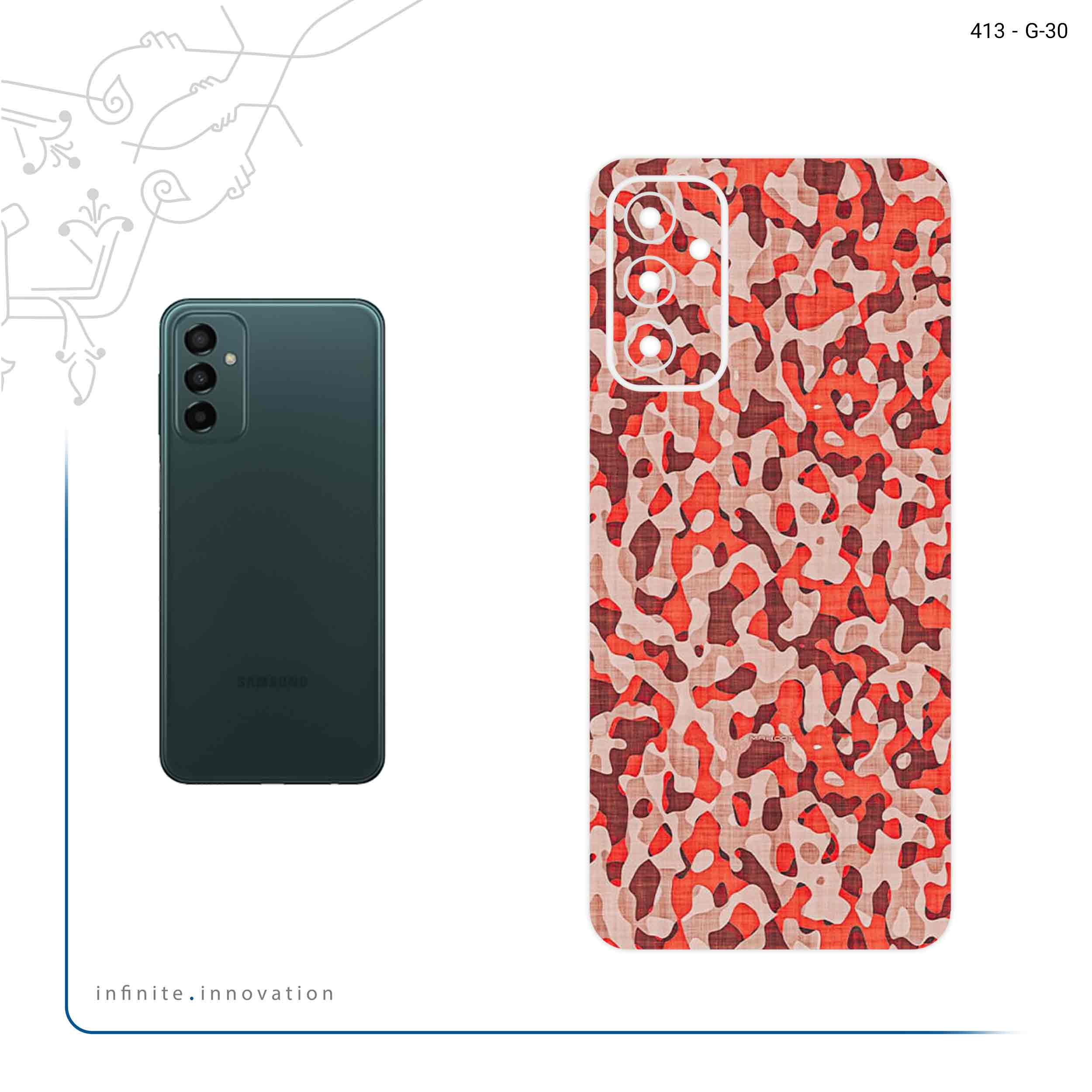برچسب پوششی ماهوت مدل Red Infantry Army مناسب برای گوشی موبایل سامسونگ Galaxy M23