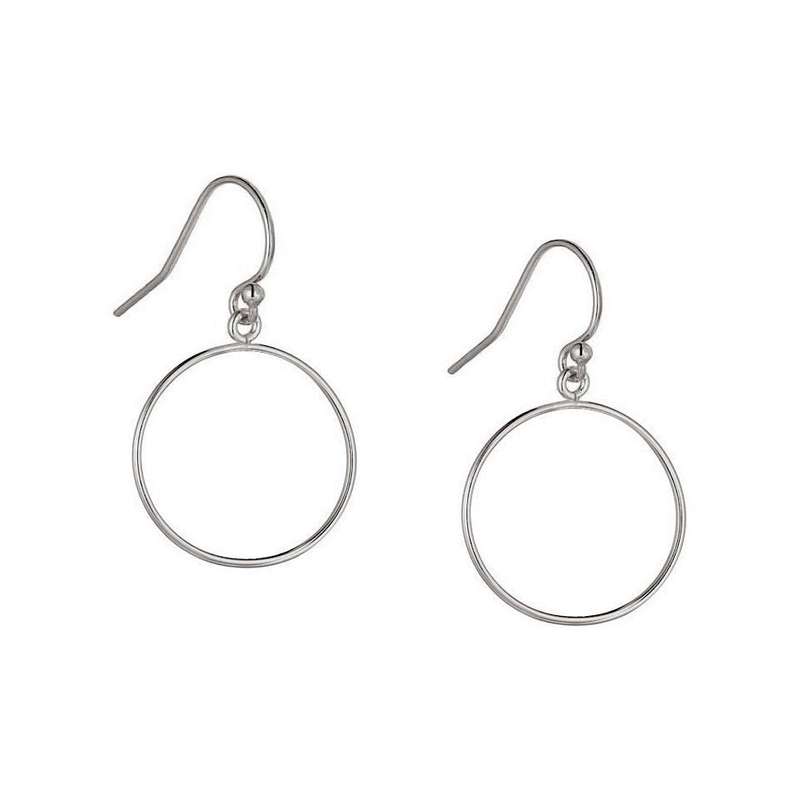 گوشواره نقره زنانه مدل حلقه ای سارینا