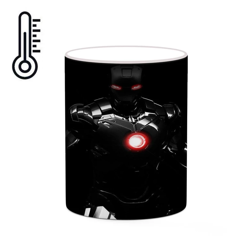 ماگ حرارتی کاکتی مدل مرد آهنی Iron Man کد mgh39102