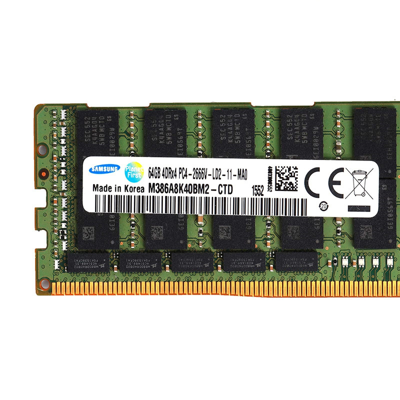 رم سرور DDR4 دو کاناله 2666 مگاهرتز CL19 سامسونگ مدل M386A8K40BM2 - CTD6Q ظرفیت 64 گیگابایت
