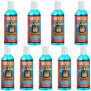 ژل تمیز کننده لاستیک خودرو بمو مدل MO2 حجم 250 میلی لیتر بسته 9 عددی