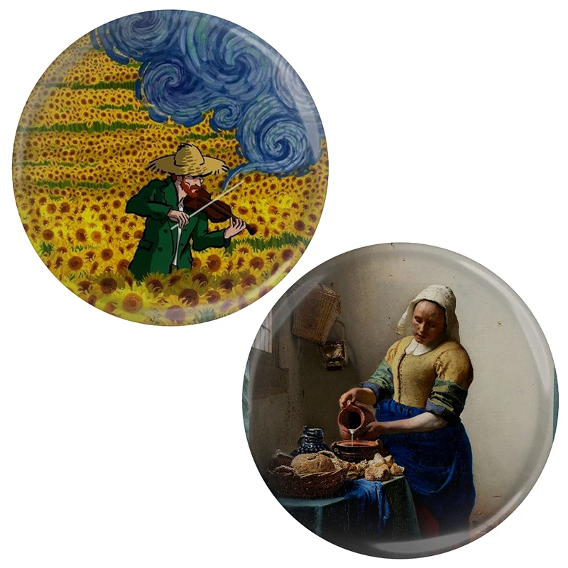 نشانگر کتاب مدل ون گوگ و نقاشی زن کد S15133-150 بسته 2 عددی