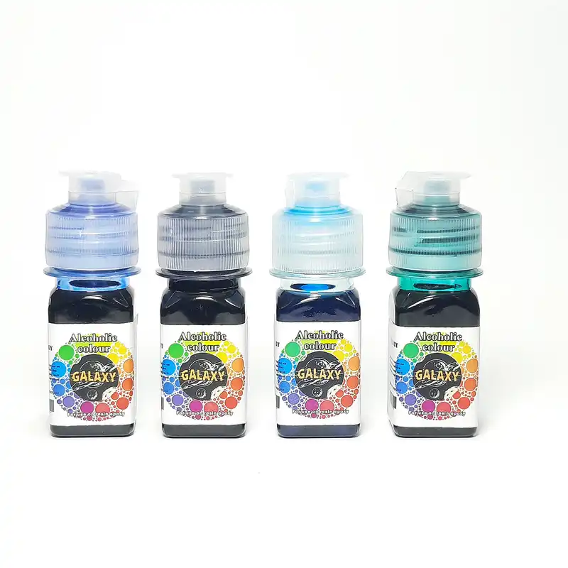 رنگ الکلی رزین گلکسی کد 63 حجم 30 میلی لیتر بسته 6 عددی