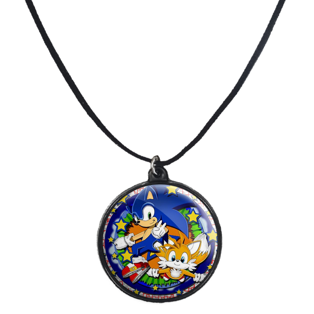 گردنبند پرمانه طرح سونیک کد pmb.2070 مدل دو طرفه